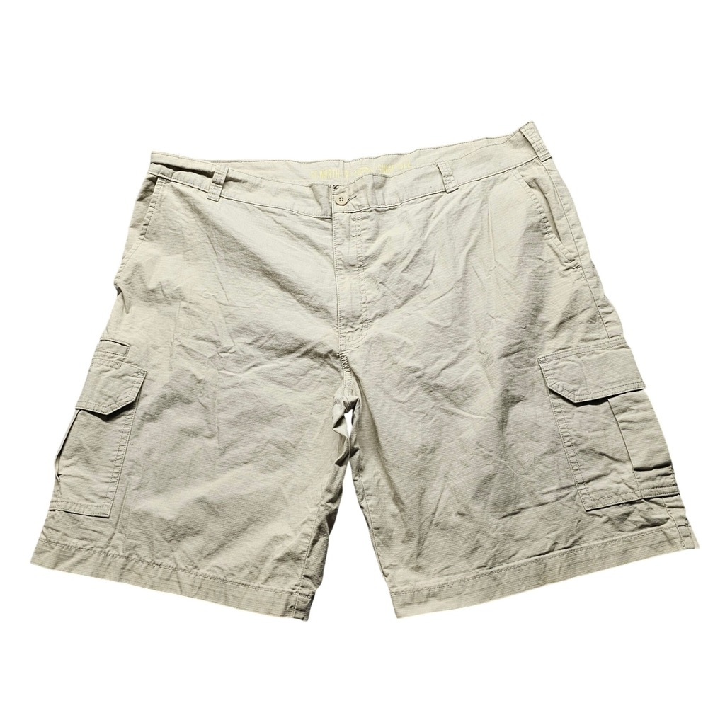 Dickies Mens 44 Relaxed‎ Fit Cargo Shorts Khaki Cotton Ripstop WR351RST Stone
